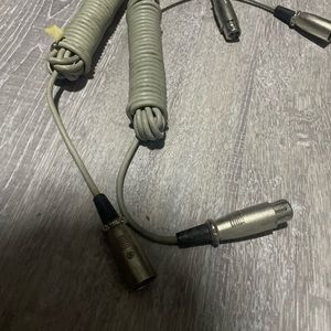 Dmx cables XLR 3 pole 2 pc set 15 ft new